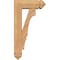 Ekena Millwork Balboa Arts and Crafts Smooth Bracket w/ Offset Brace, Western Red Cedar, 5 1/2"W x 14"D x 26"H BKT0604X14X26BOA03SWR - alternate 3